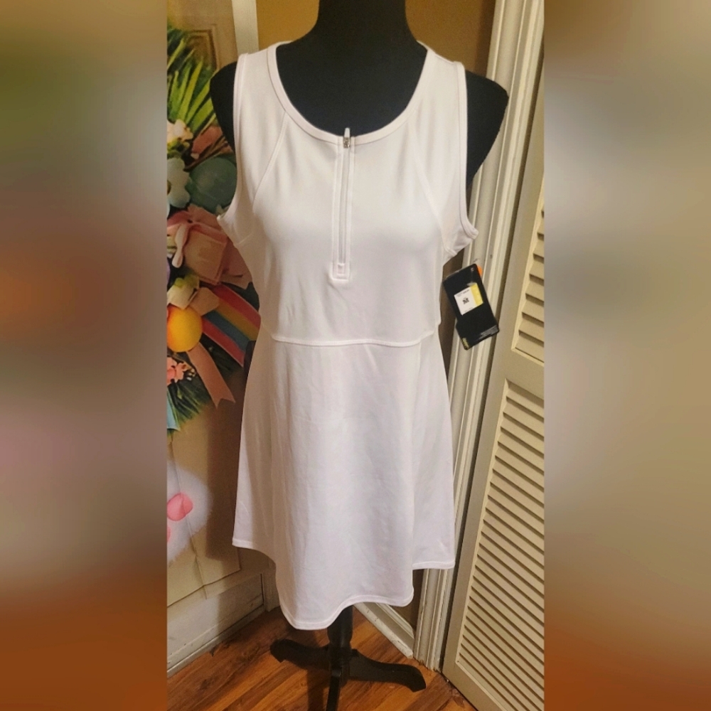 HIND Tennis Tank Dress with UPF 50 Protection Sleeveless, Size Medium, NWT